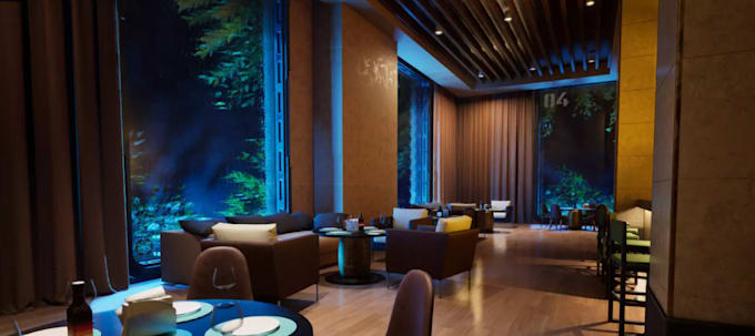 model interior event hall,restaurant,cinema,theatre, stage,ballroom design,cgi