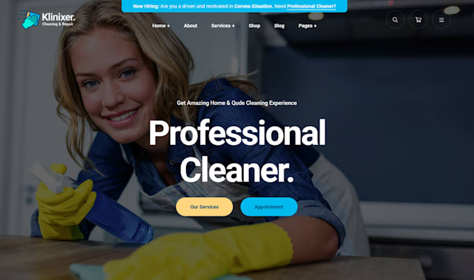 cleaning service website with booking koala, booking koala website, bookingkoala