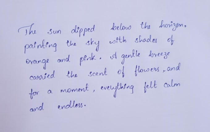 beautiful hand written notes and assignments