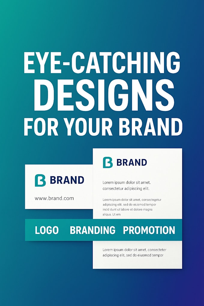 create modern, eye catching graphic designs for your brand