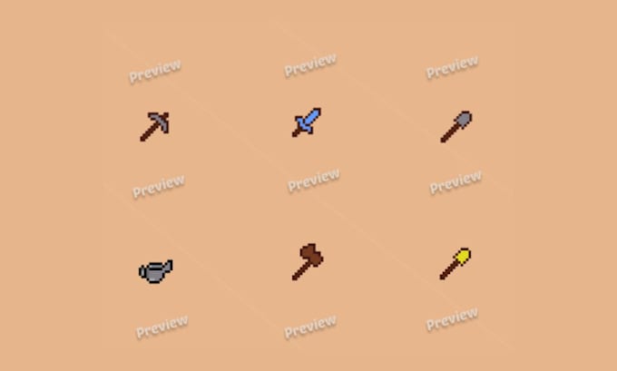 create pixel art asset pack for your game