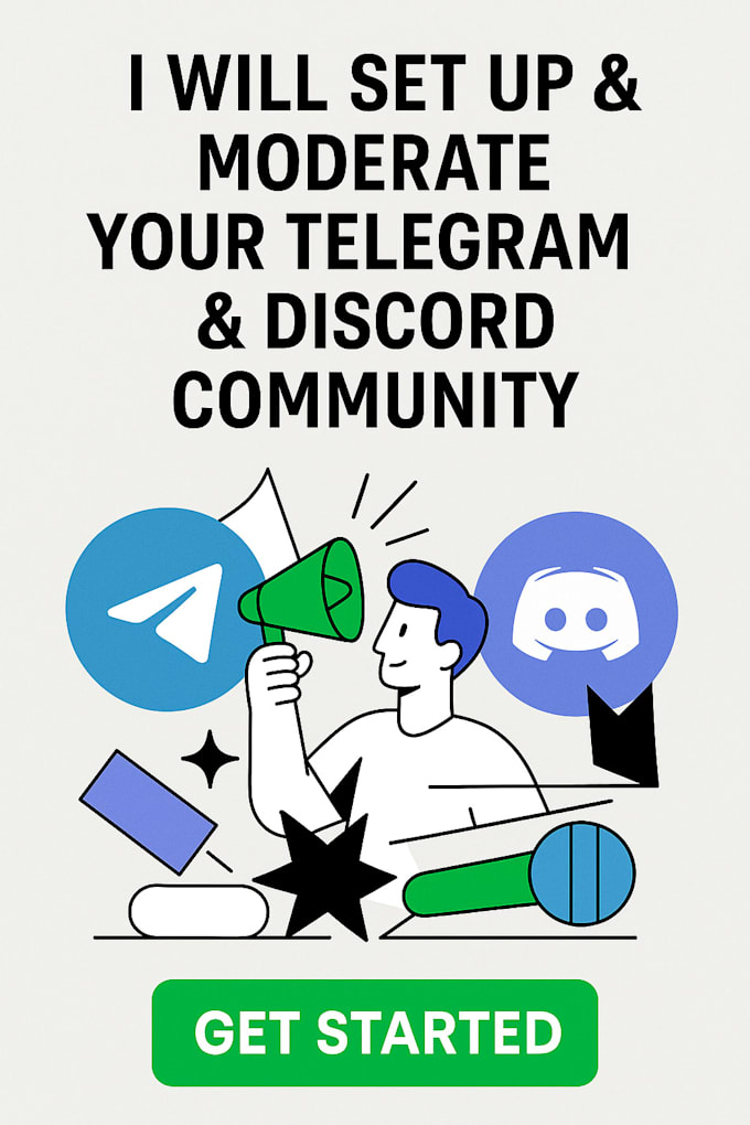 set up and moderate your telegram or discord community