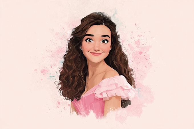 draw your portrait in disney style