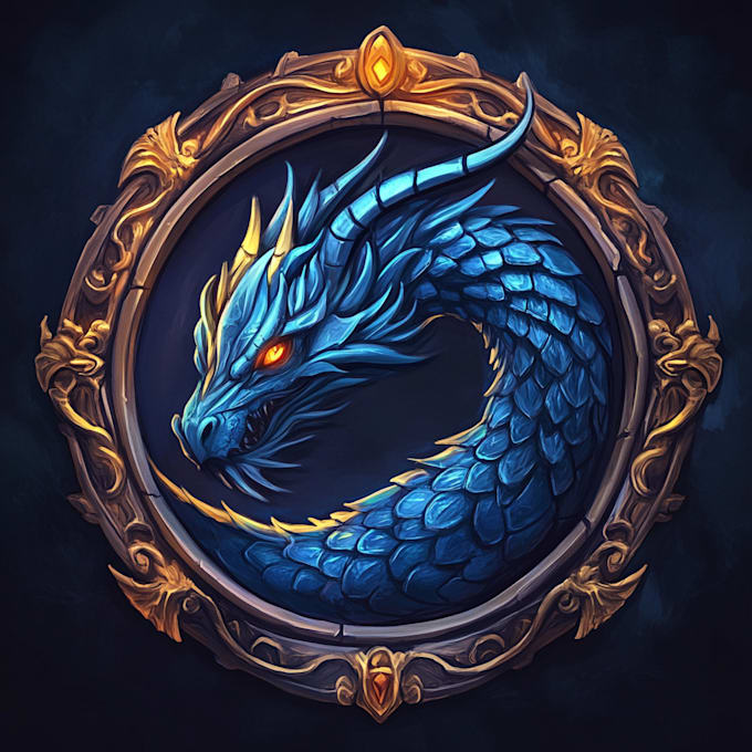 hand paint fantasy logo