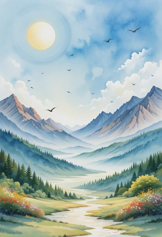 paint a watercolor portrait art
