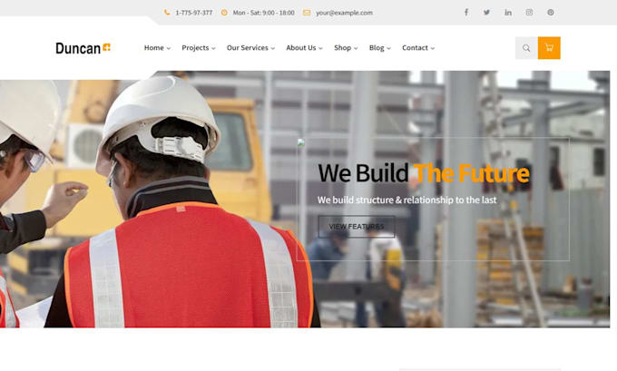 create construction website,contractor,plumbing, roofing and remodeling website