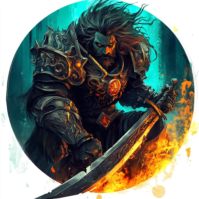 design fantasy game logo