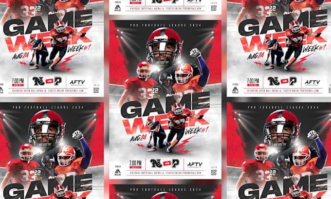 design custom sports posters with eye catching designs