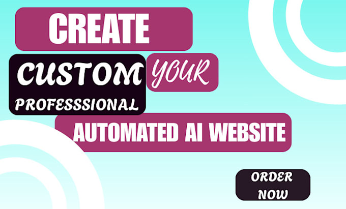 build a professional ai powered website with chatbot