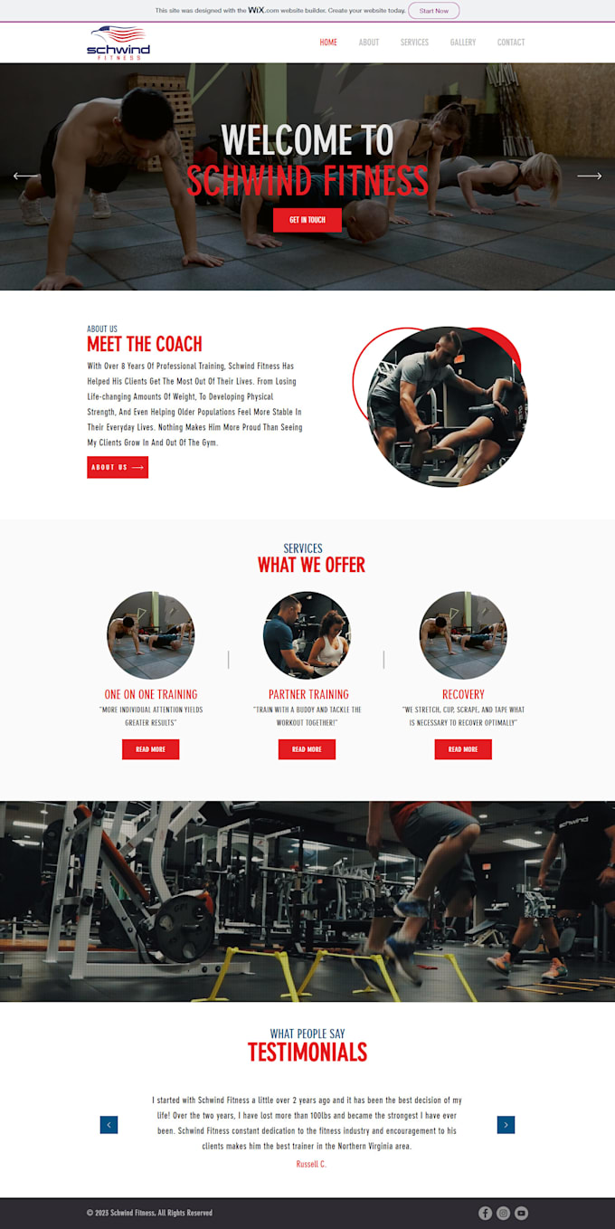 create a modern, responsive wix website