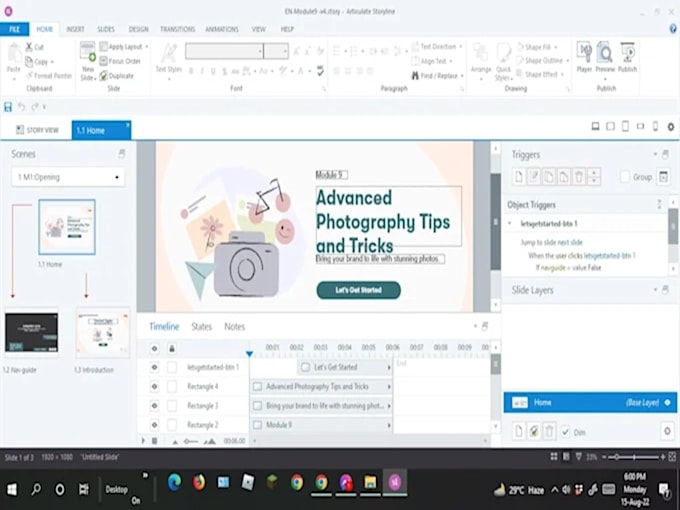 create interactive elearning courses using articulate rise or storyline, ispring