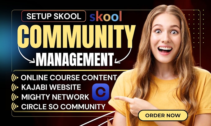 setup skool community online course content circle so skool community management