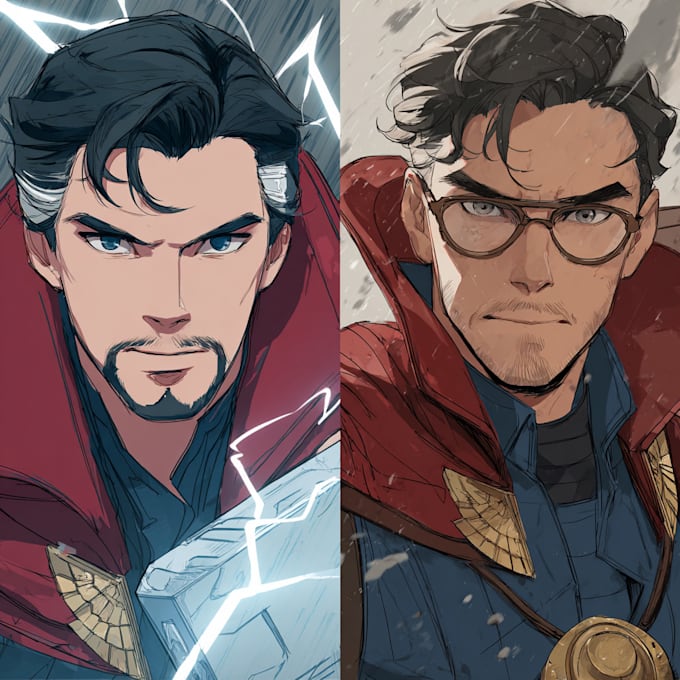 draw superhero character for you