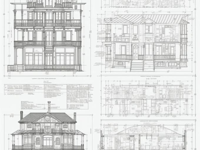 draw residential commercial building floor plan for permit construction document