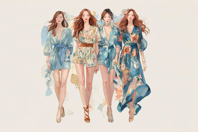 draw digital watercolor illustration