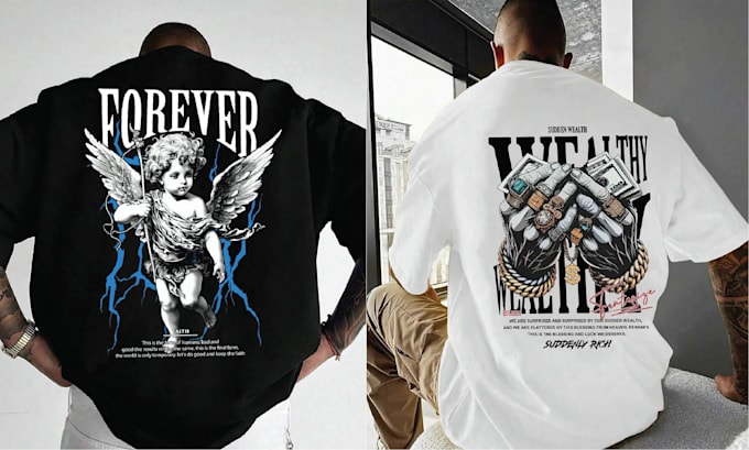 create custom streetwear t shirt design