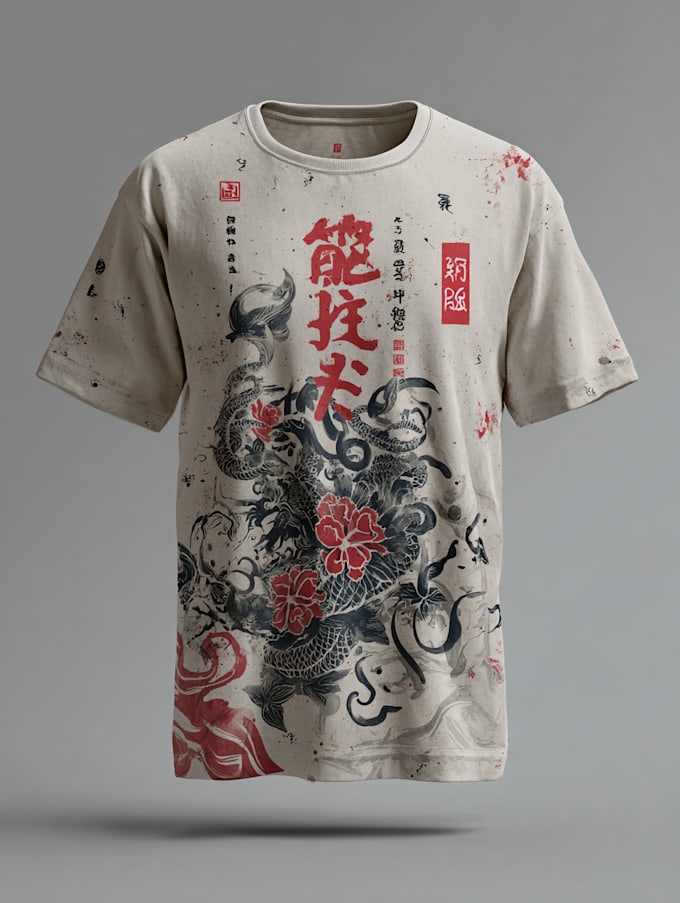 do create japanese art for t shirt style