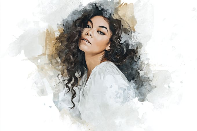 create watercolor and digital illustrations