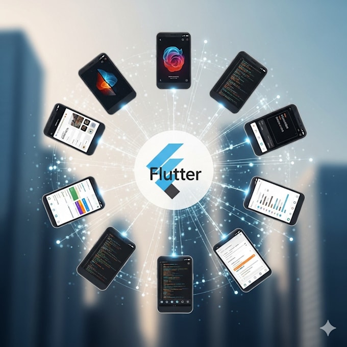 develop cross platform flutter mobile app with modern UI UX