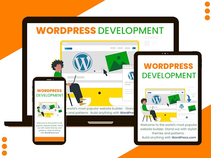 do custom wordpress website or ecommerce website design as full stack dev