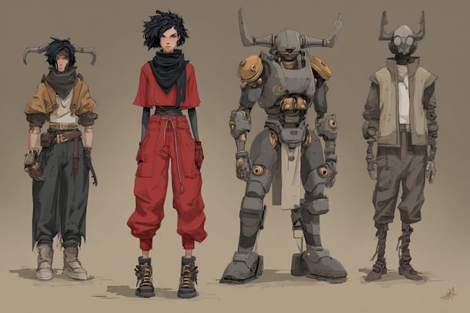 create a high quality character or creature design