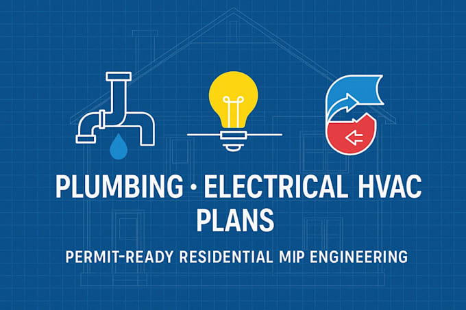 plumbing design electrical wiring hvac ductwork plans
