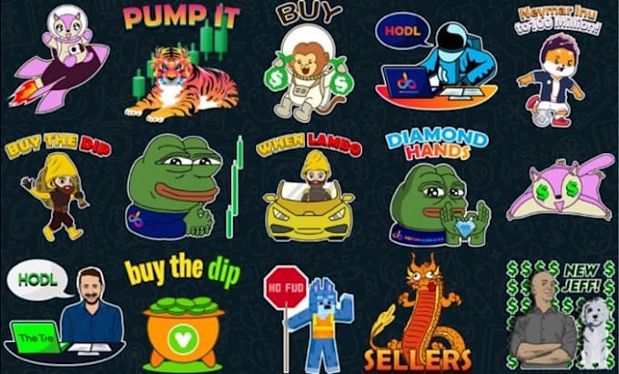 create custom animated telegram sticker packs for crypto projects, nft community