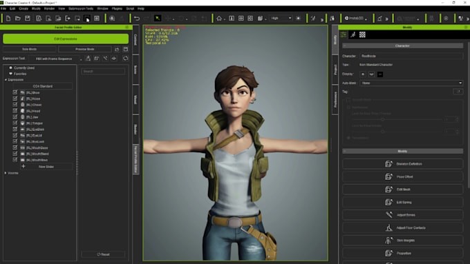 do character modeling, rigging for reallusion iclone, cc4, cc5, 3d model
