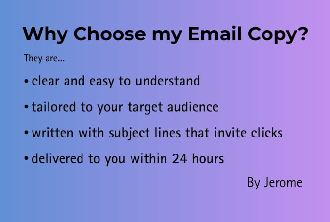 write persuasive email copy that sells