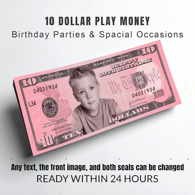 add your image on 10 dollar bill