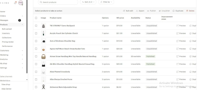 list and optimize your products on faire wholesale marketplace