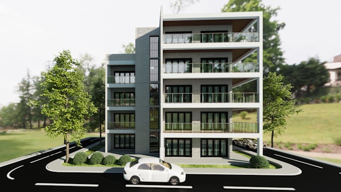 model and do  exterior and interior renders