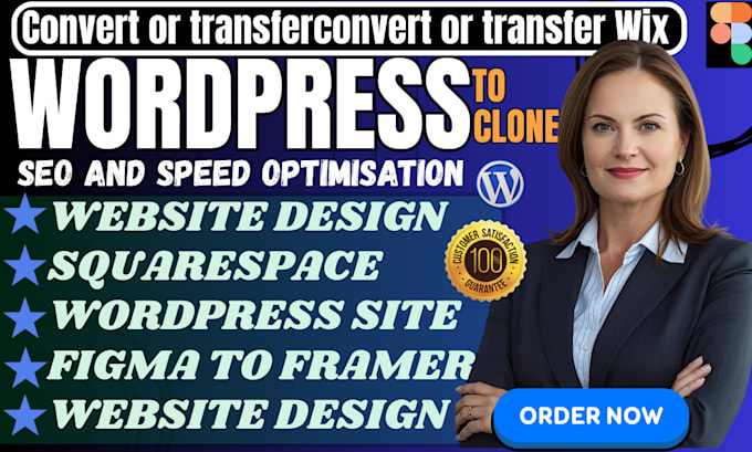 convert  wordpress site design to figma and framer for seamless web develpment