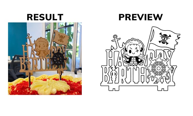 design a customized cake topper
