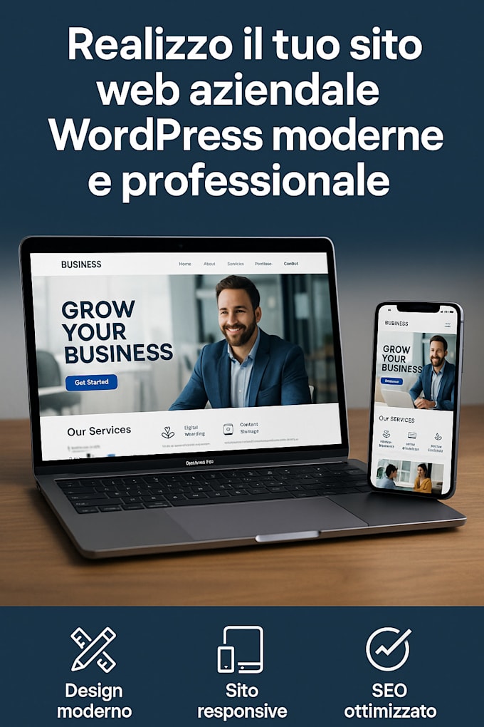 creo il tuo sito web aziendale responsive e ottimizzato