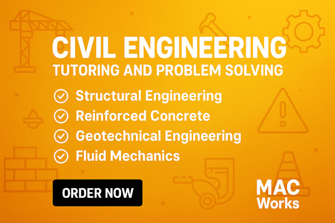 provide civil engineering tutoring and problem solving