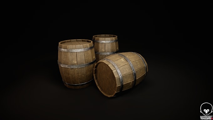 design realistic 3d props optimized for games
