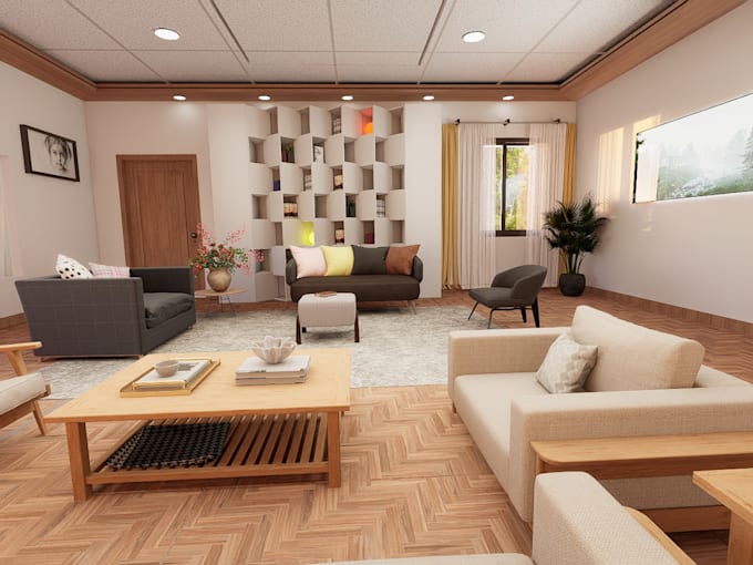 create 3d floor plan render