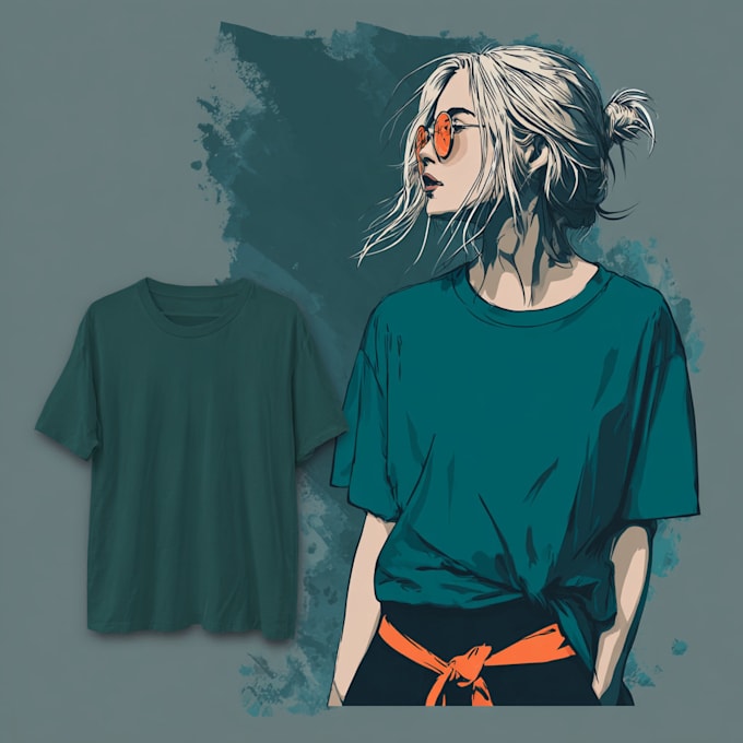 draw t shirt vector illustration