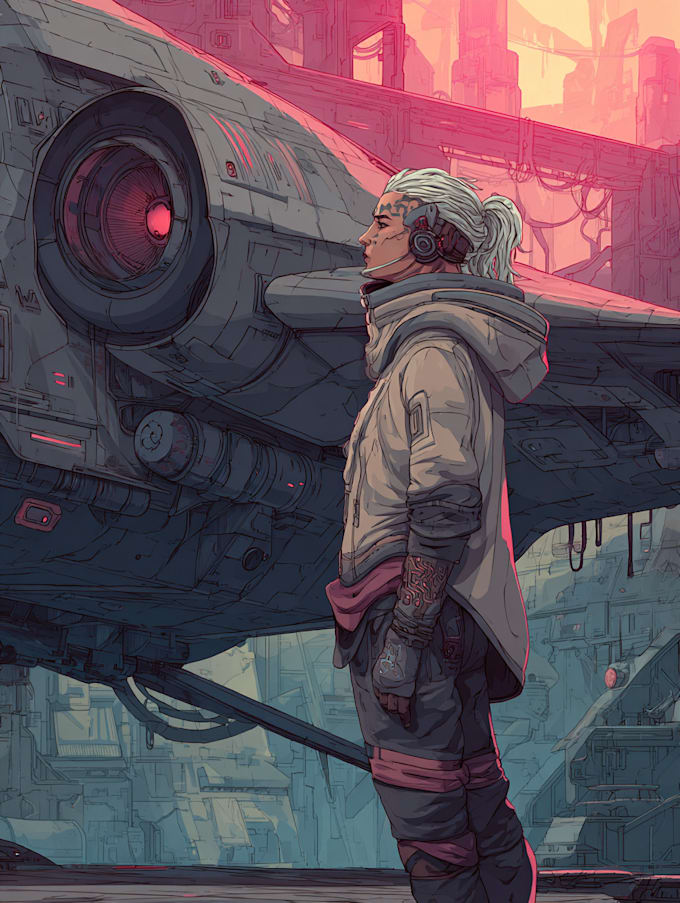 Design an awesome sci fi character art by Camrenalcala | Fiverr