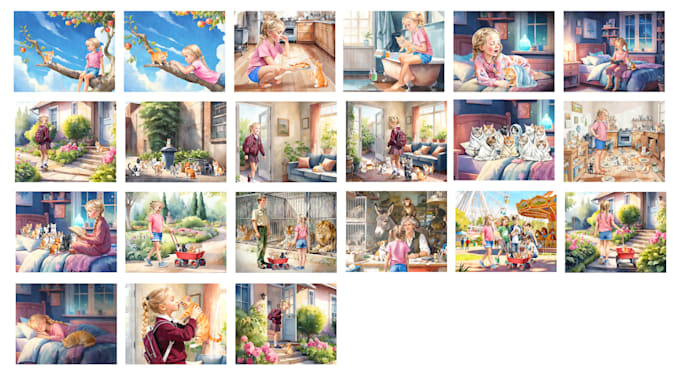create a custom illustrated childrens book