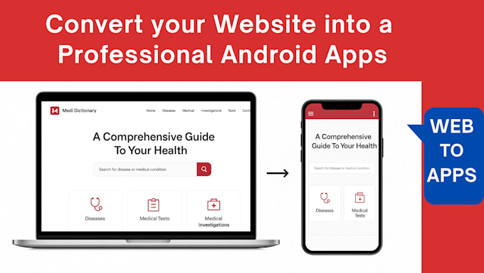 convert your website into a responsive android apps