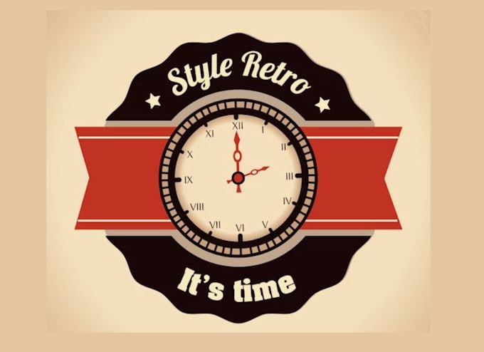 create a modern watch or clock company logo for you