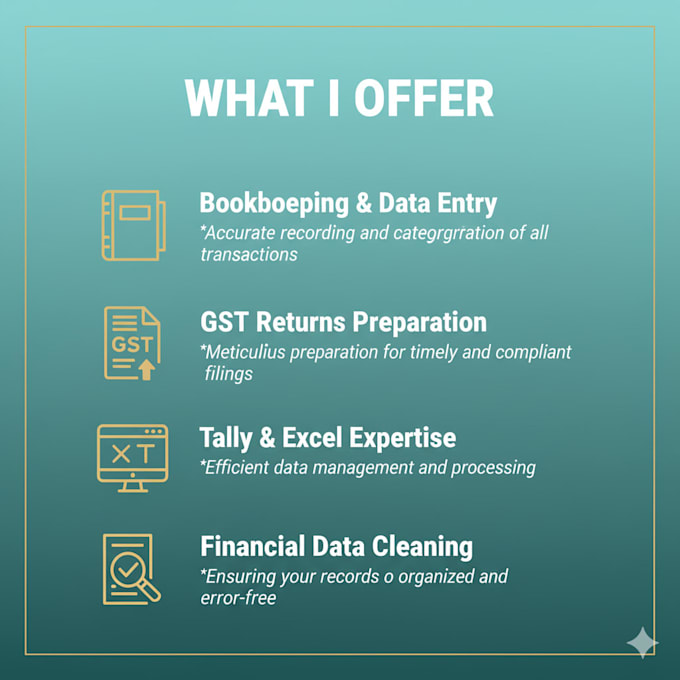 do bookkeeping, ms office