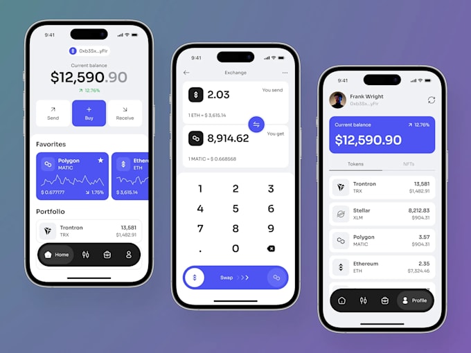 build react native blockchain crypto wallet ios android web3 nft