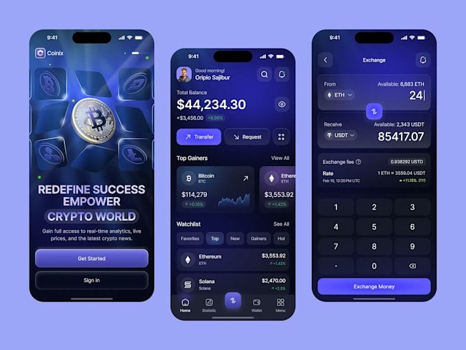 develop bitcoin wallet app for android and ios