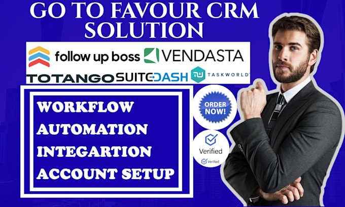setup totango suitedash followupboss taskworld and vendasta systems for business