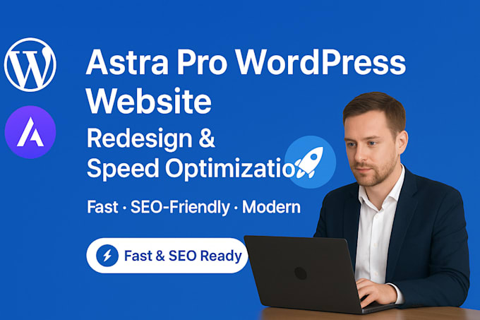 optimize and redesign your astra pro wordpress agency website for speed and SEO
