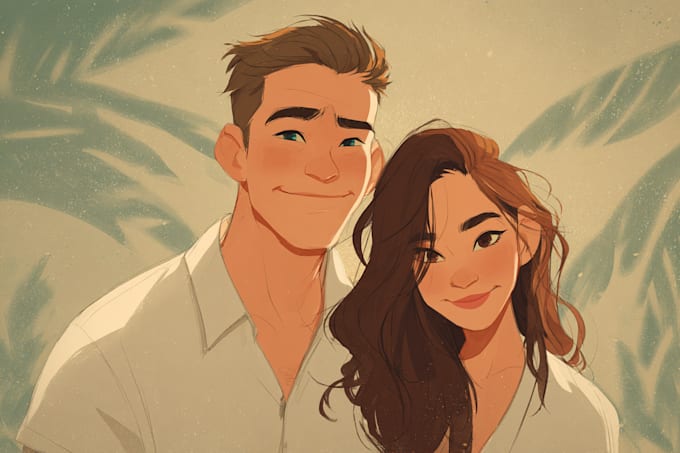 design a professional disney family portrait