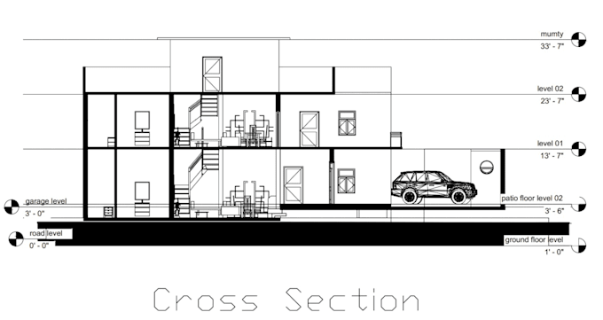 autocad and revit 3d model